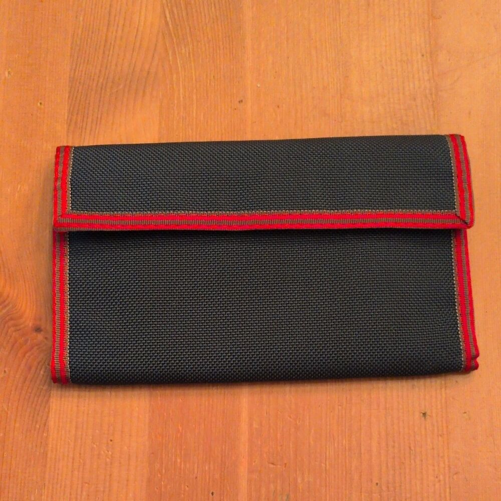 Bill Bayley Vintage 1980s Blue Nylon Wallet Trifold Billfold In Mint Condition